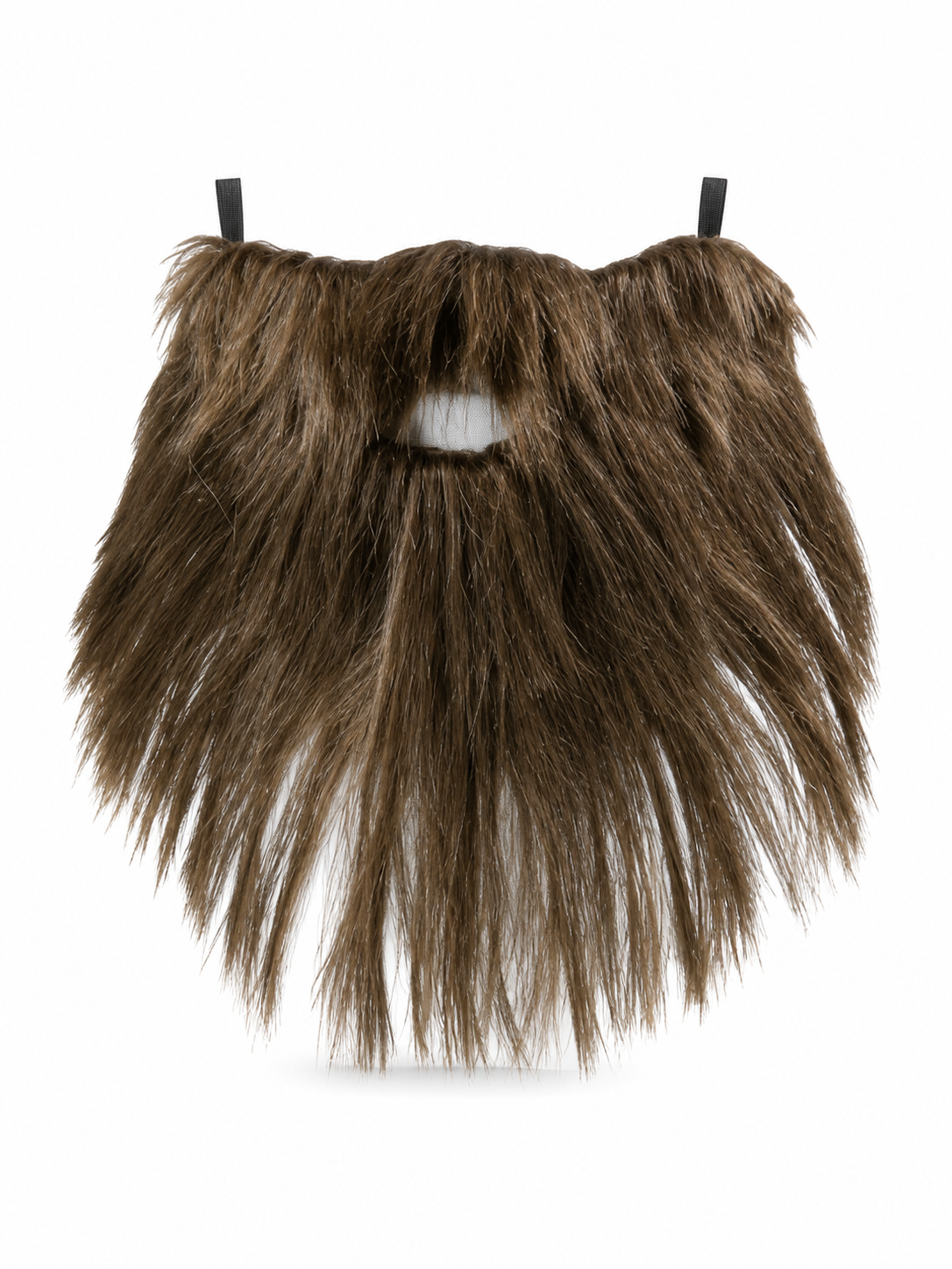 Long brown carnival beard with mustache
