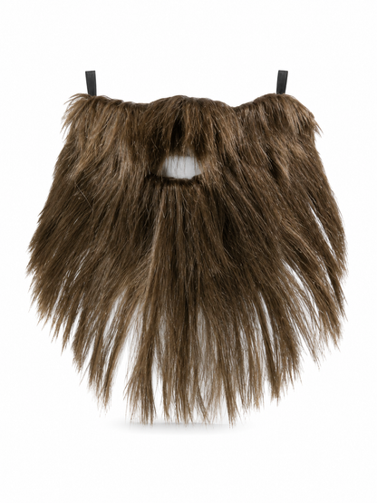 Long brown carnival beard with mustache