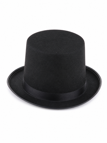 Black Carnival Hat for Magic Tricks and Masquerade