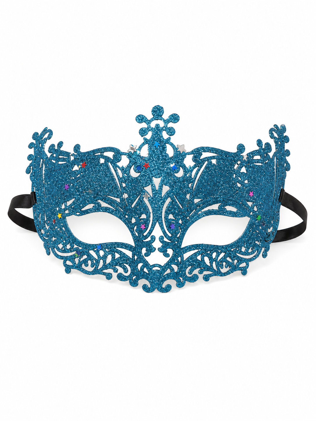 Masquerade Eye Mask with Glitter and Stars