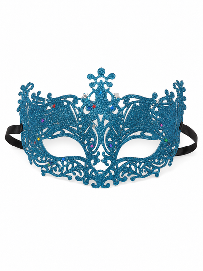 Masquerade Eye Mask with Glitter and Stars