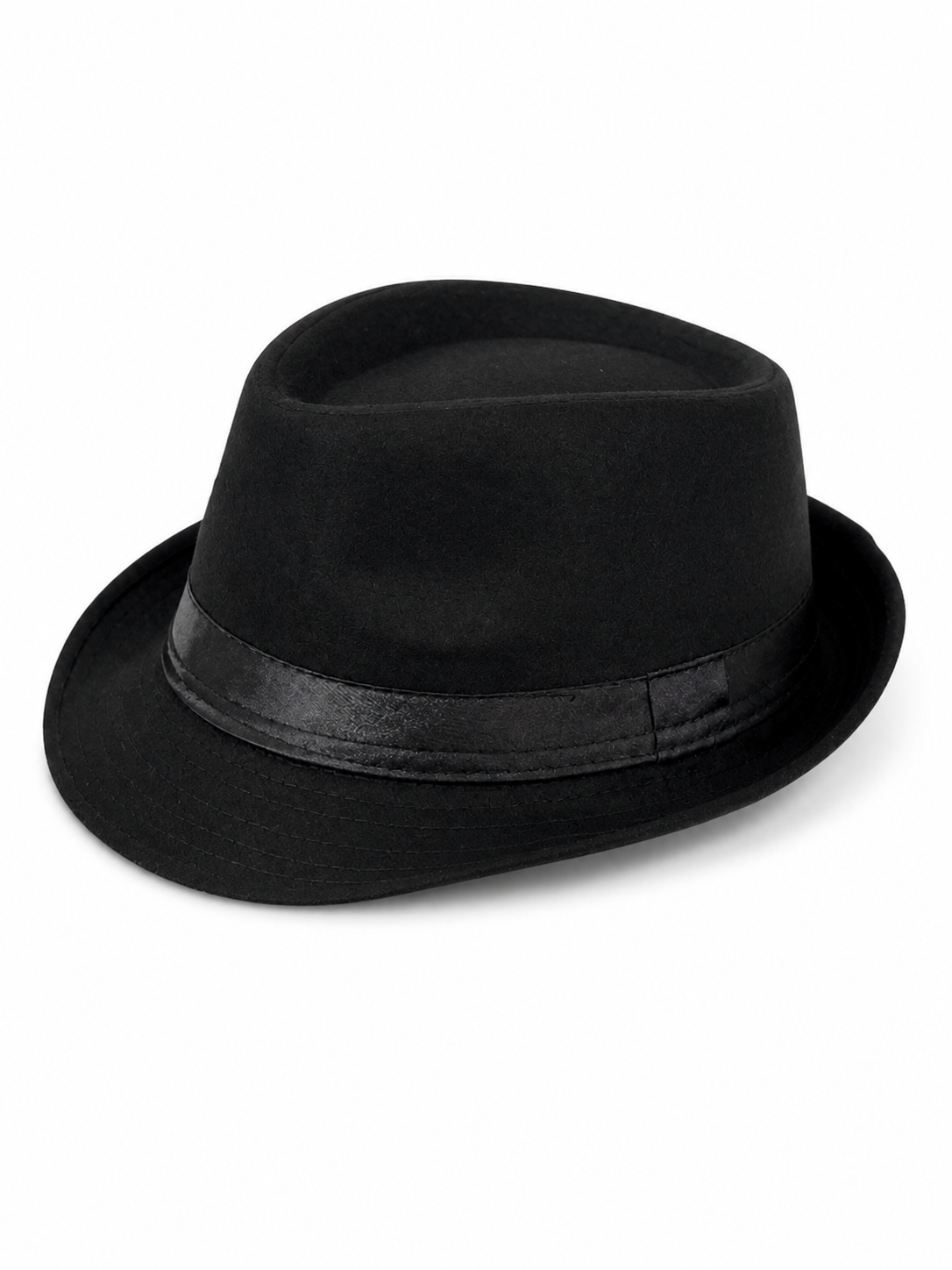 Carnival Fedora Hat with a Black Ribbon