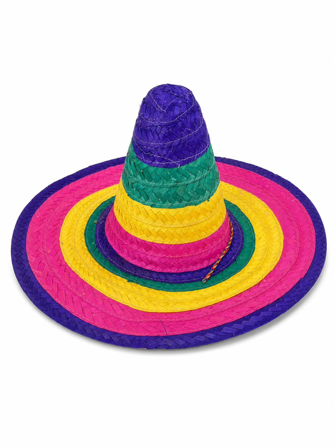 Purple Wide-Brim Carnival Hat