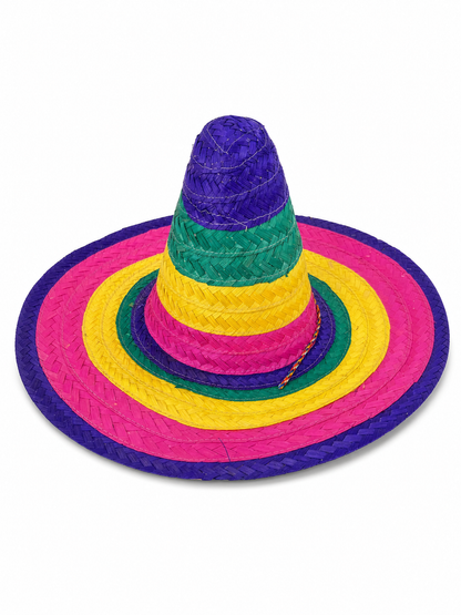 Purple Wide-Brim Carnival Hat
