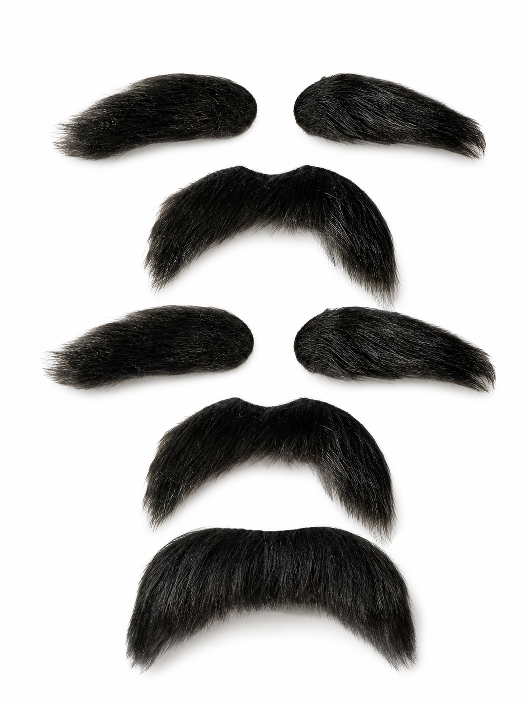 Black Fake Beard and Eyebrows for Masquerade