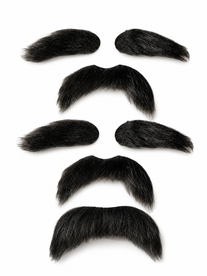 Black Fake Beard and Eyebrows for Masquerade