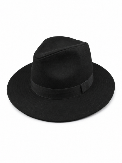 Carnival fedora hat with a wide brim
