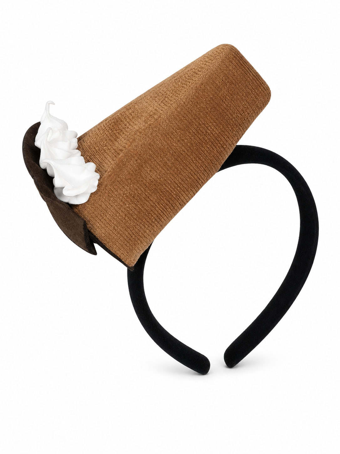 Carnival Headband Shaped Like Chocolate with Cream