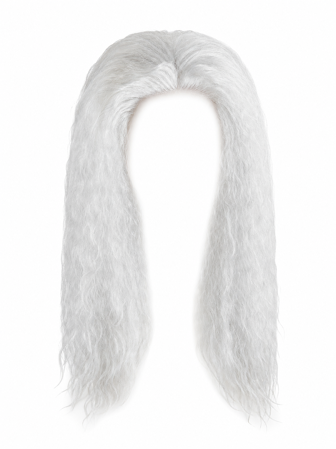 Long White Wavy Wig for Halloween