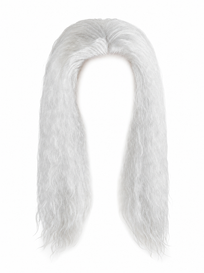 Long White Wavy Wig for Halloween