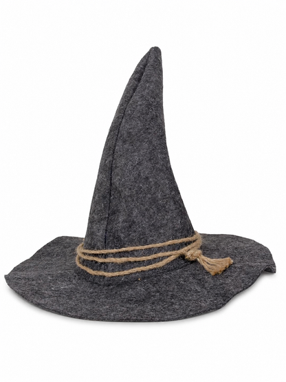 Witch Carnival Hat with Rope Decoration