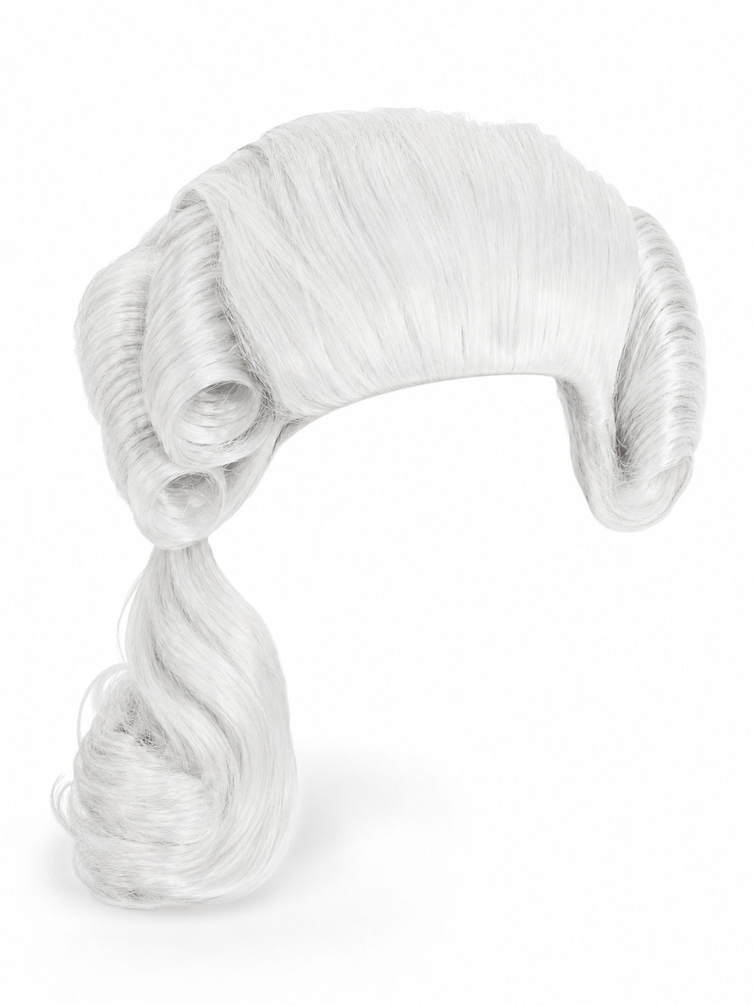 White Colonial-Style Costume Wig