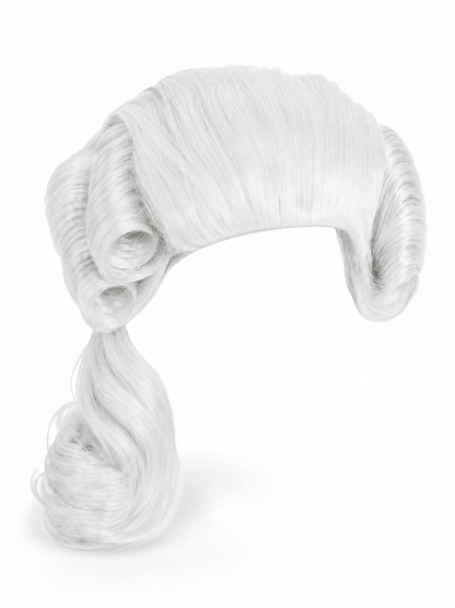 White Colonial-Style Costume Wig