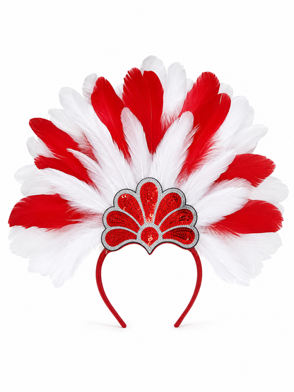Carnival Headpiece with Red Sequins main product view