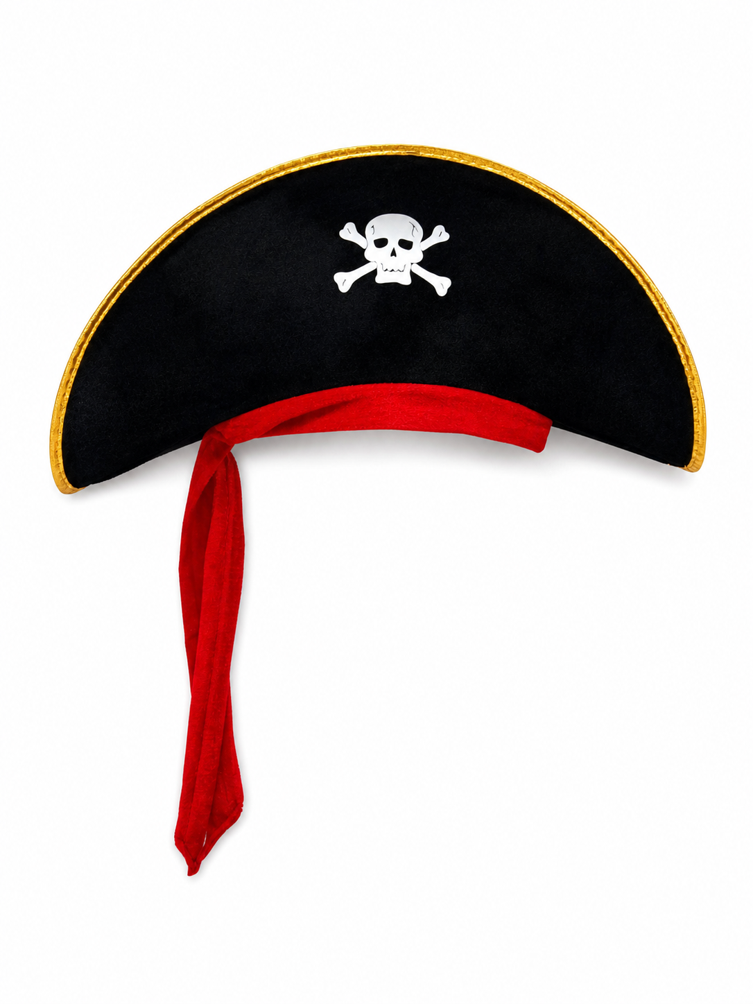 Pirate carnival hat with gold trim