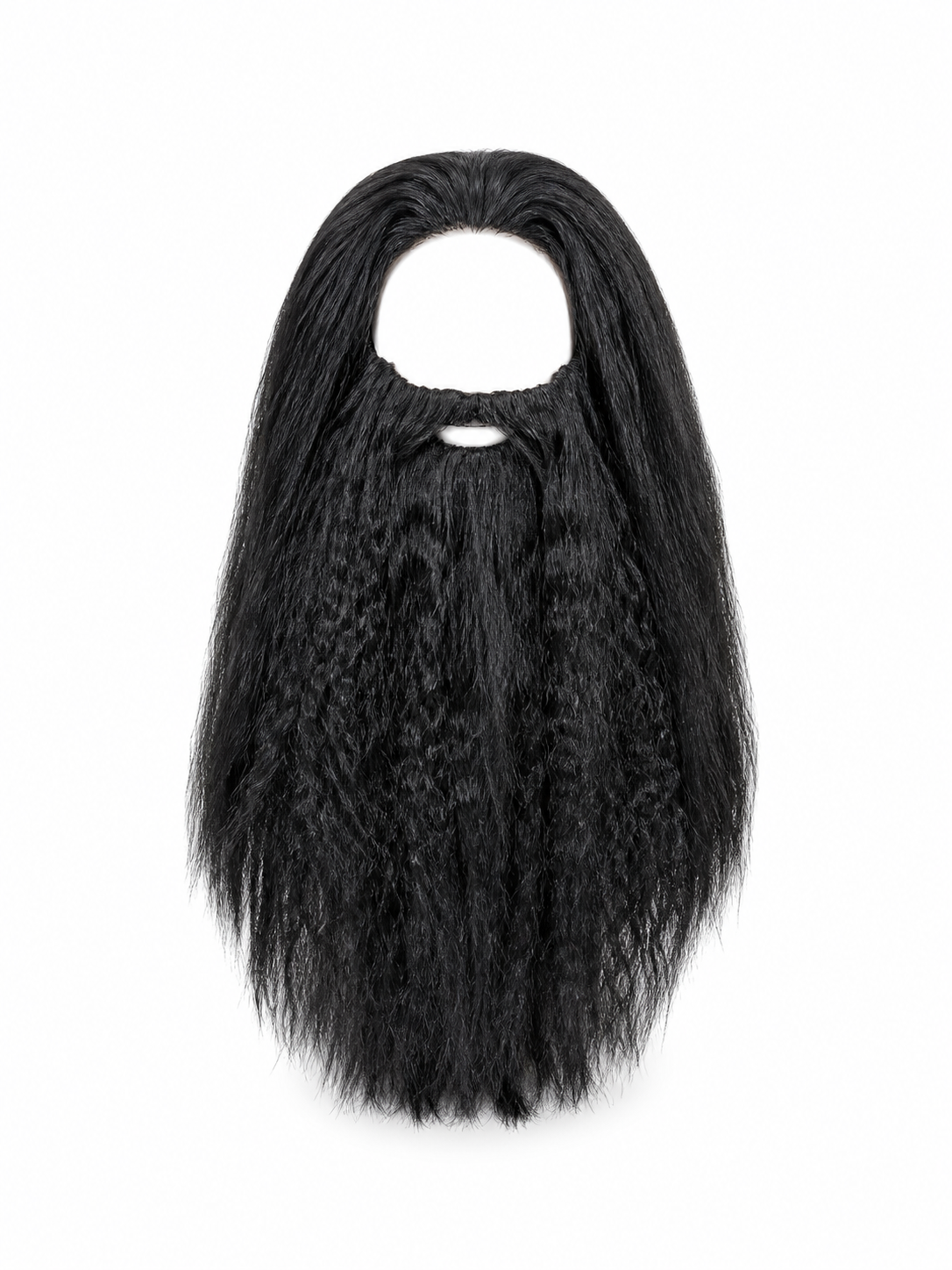 Black Wizard Wig and Beard for Halloween