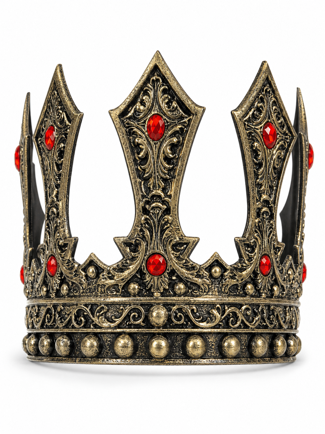 Carnival Crown with Red Rhinestones for Cosplay