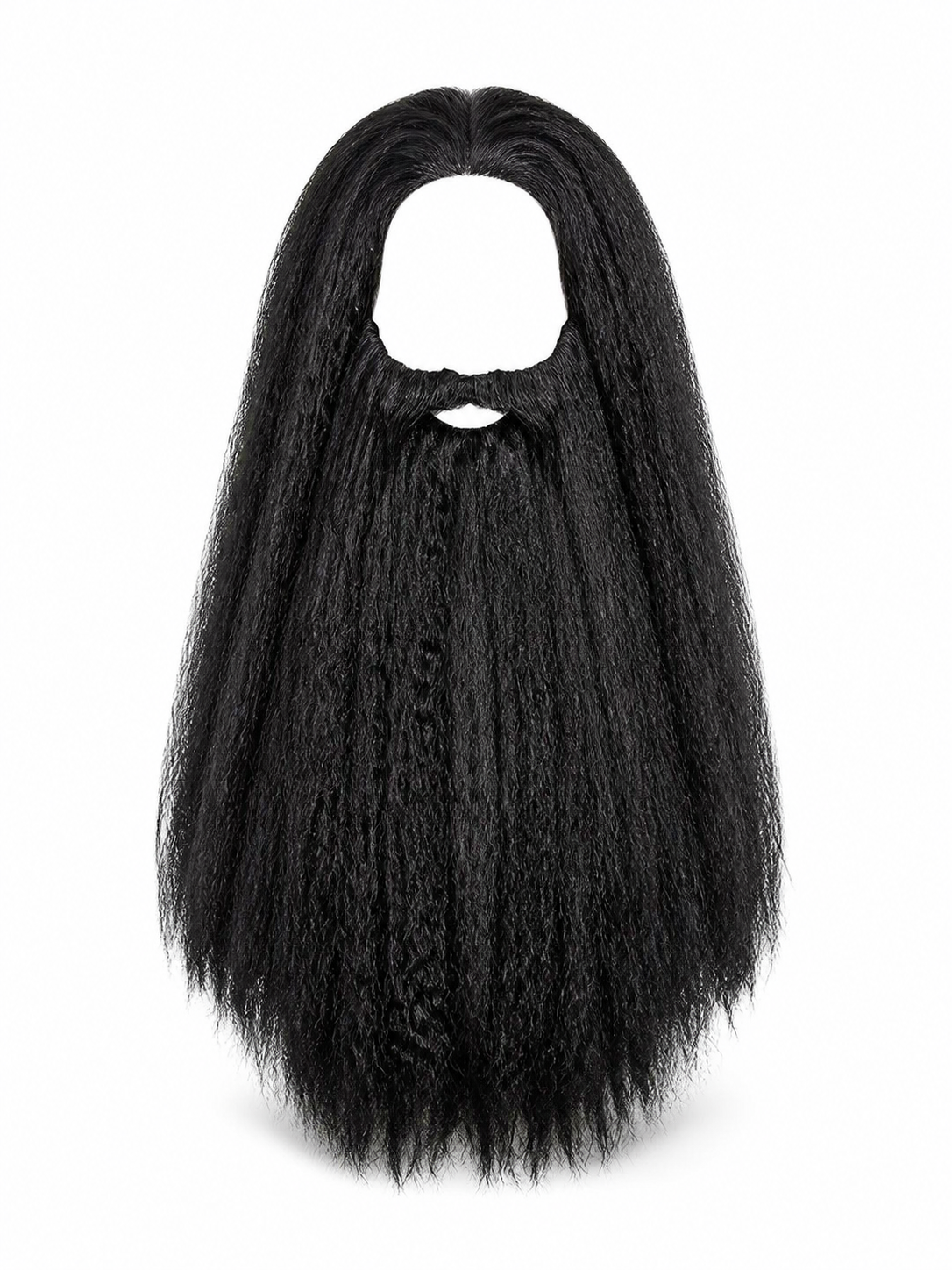 Black Wizard Wig and Beard for Halloween