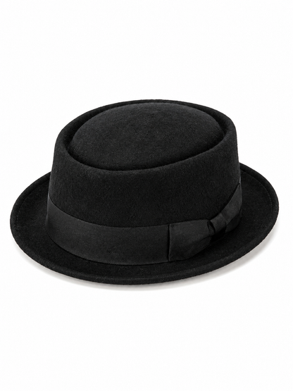 Carnival Fedora Hat with Ribbon and Bow