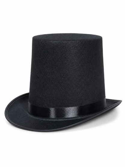 Wide-Brimmed Carnival Top Hat