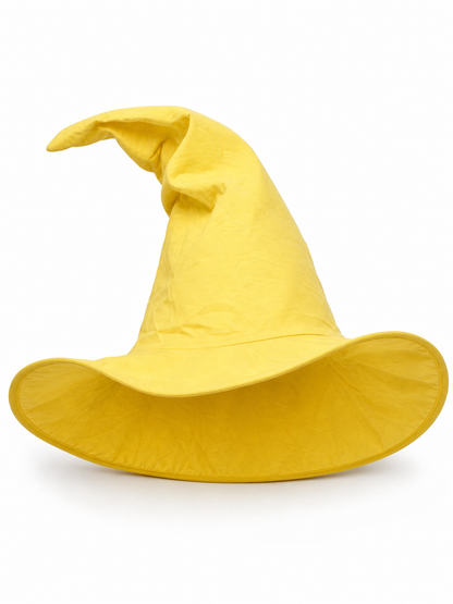 Yellow Witch Costume Hat for Halloween
