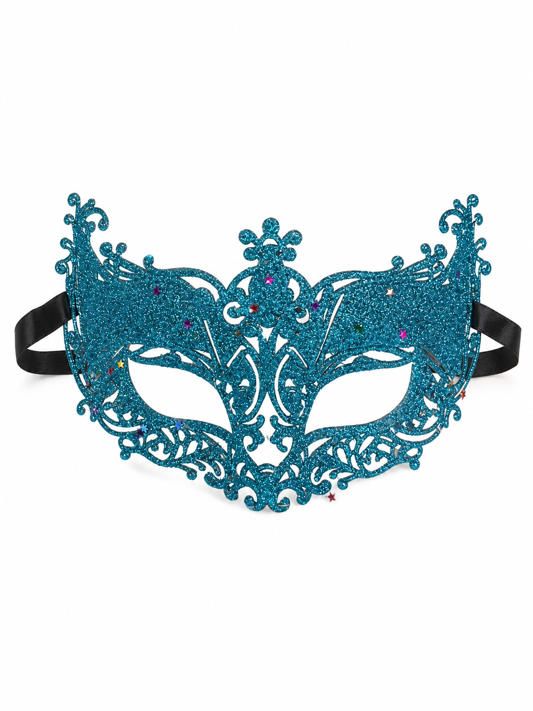 Masquerade Eye Mask with Glitter and Stars