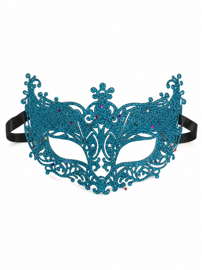 Masquerade Eye Mask with Glitter and Stars