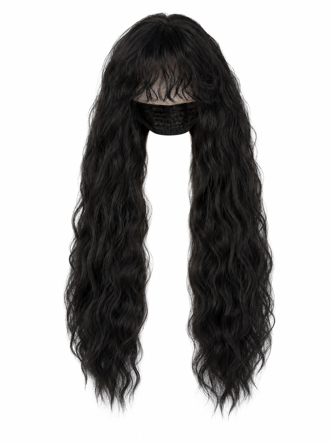 Long Black Punk Wig for Cosplay