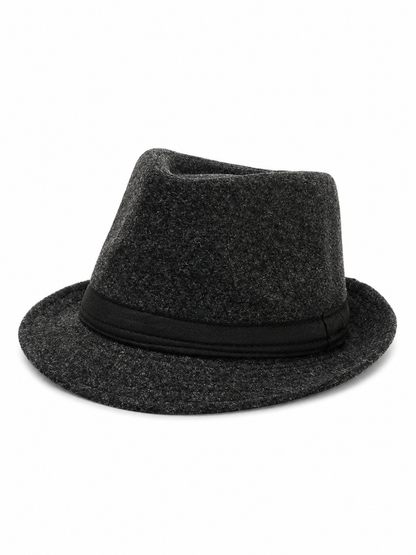 Carnival Hat with a Black Band and Short Brim