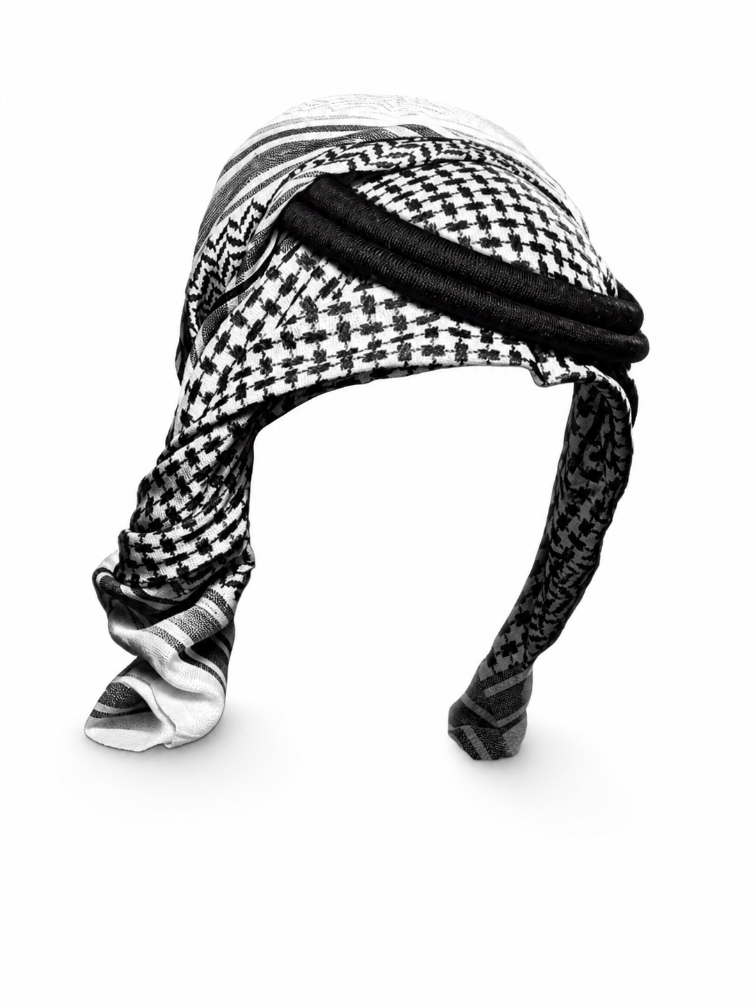 Carnival Headwear in Plaid and Arabic Style