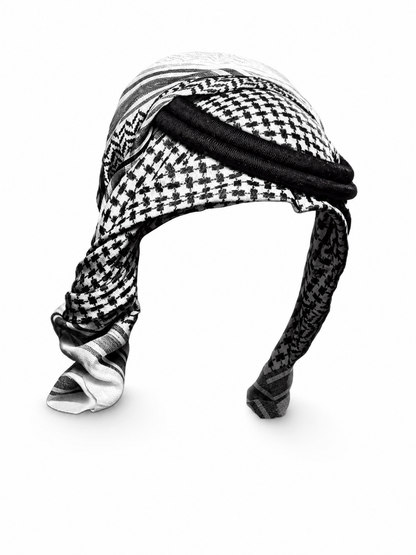 Carnival Headwear in Plaid and Arabic Style