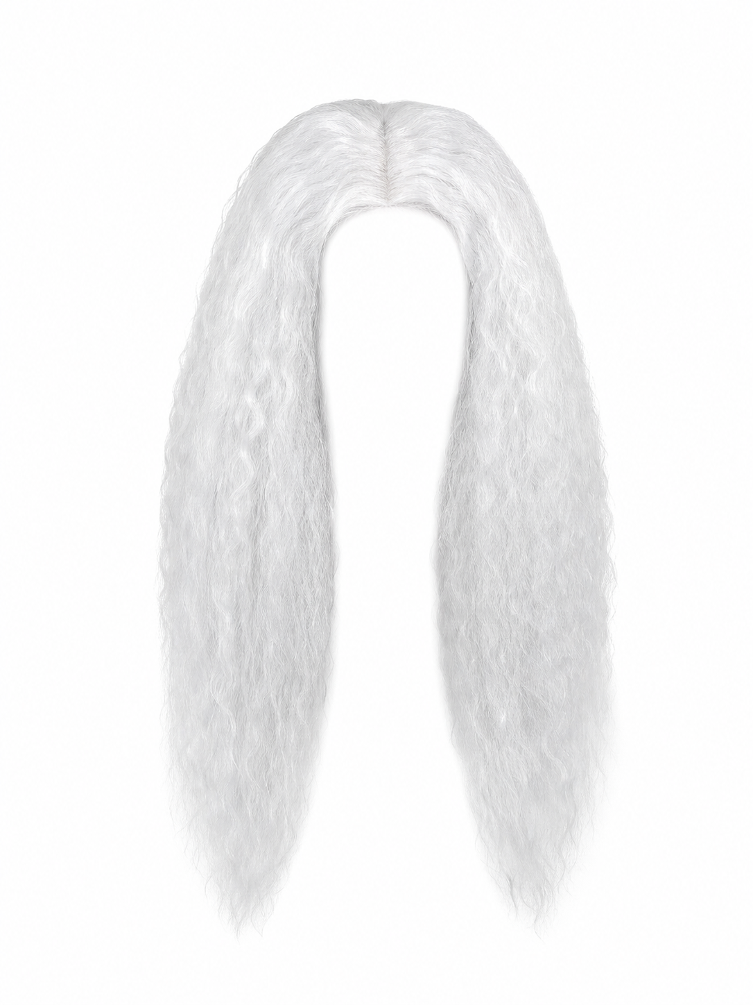 Long White Wavy Wig for Halloween