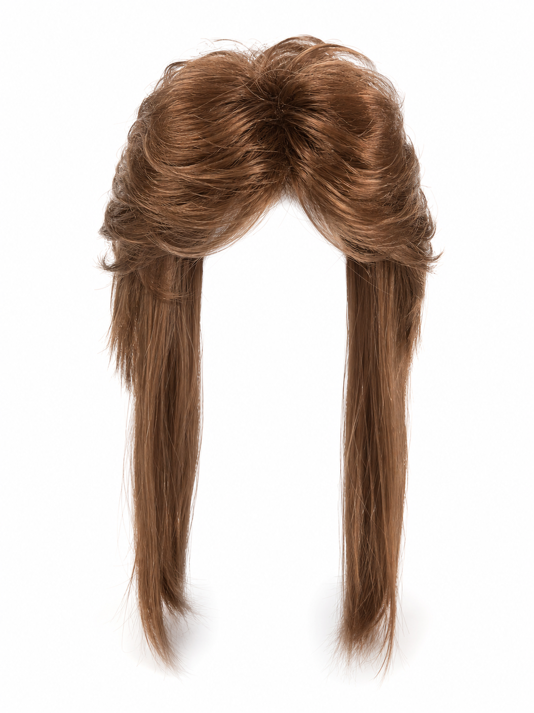 Long Brown Curly Costume Wig
