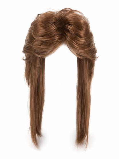 Long Brown Curly Costume Wig