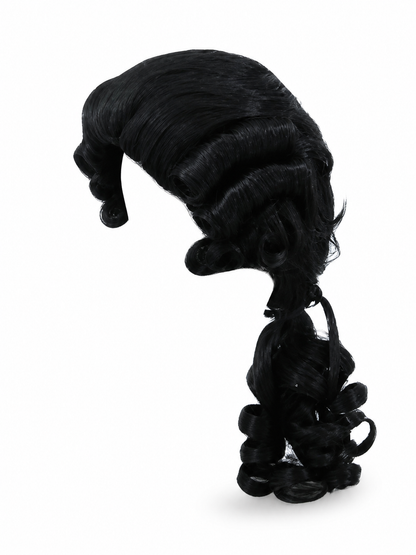 Black Colonial-Style Carnival Wig