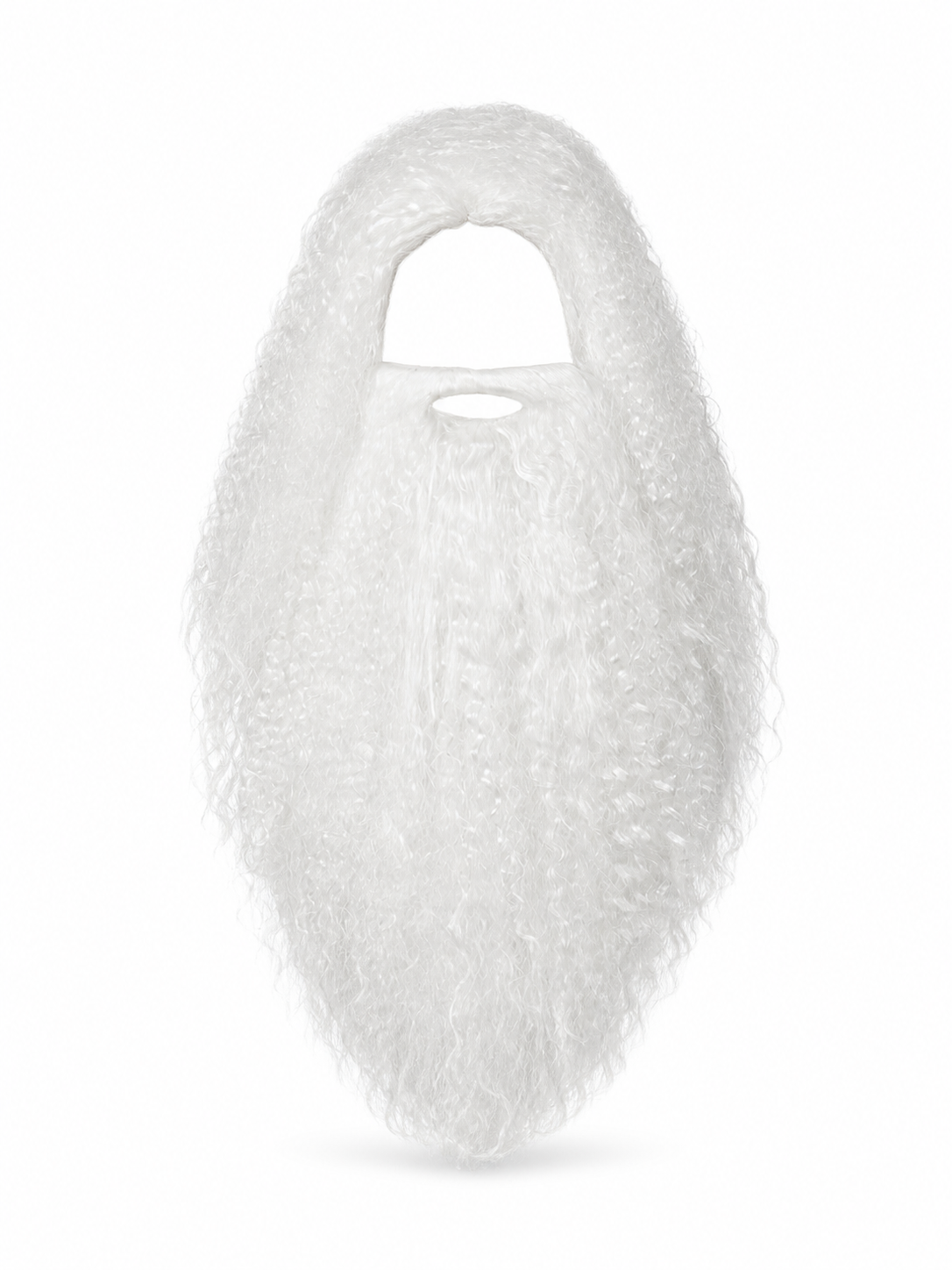White Carnival Wig with Long Beard