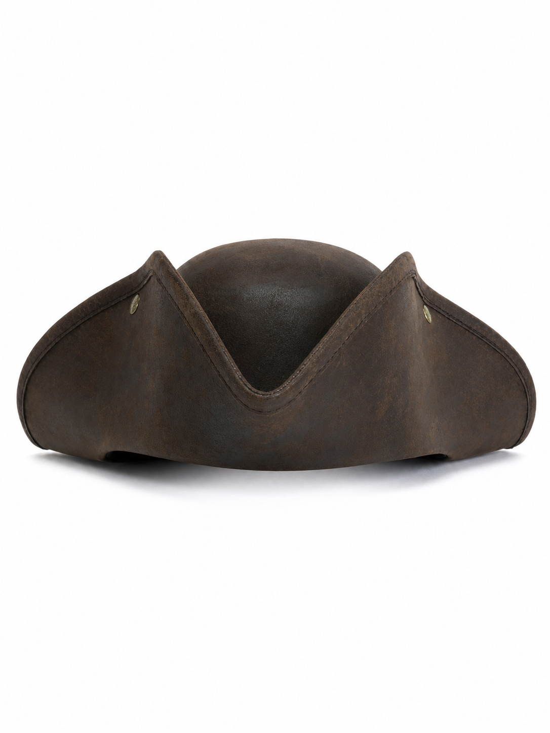 1pc Children's Dark Brown Tricorn Pirate Hat, Wide Curved Brim Costume Accessory for Pirate-Themed Dress-Up Parties and Role-Play