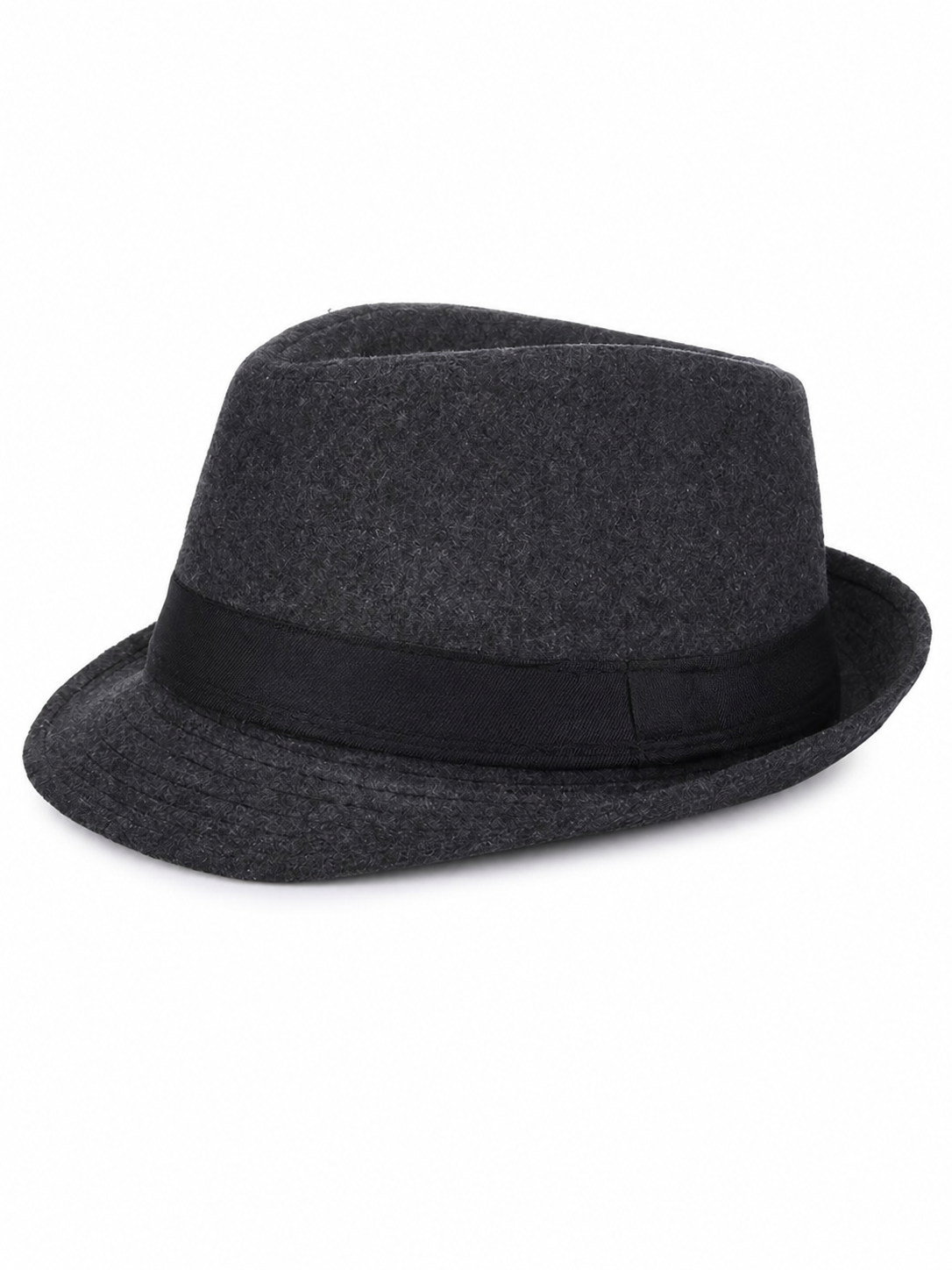 Costume fedora hat with black ribbon