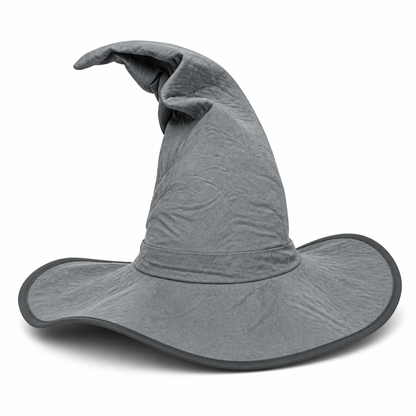 Dark Gray Carnival Witch Hat for Halloween