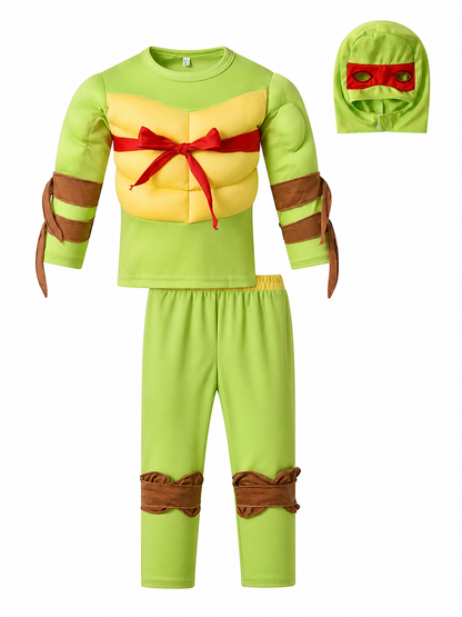 Kids' Ninja Turtles Costume with Mask and Pants