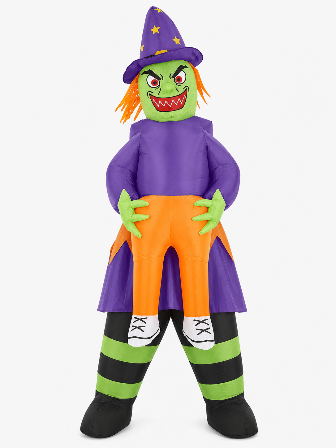 Inflatable Witch Costume with USB Fan