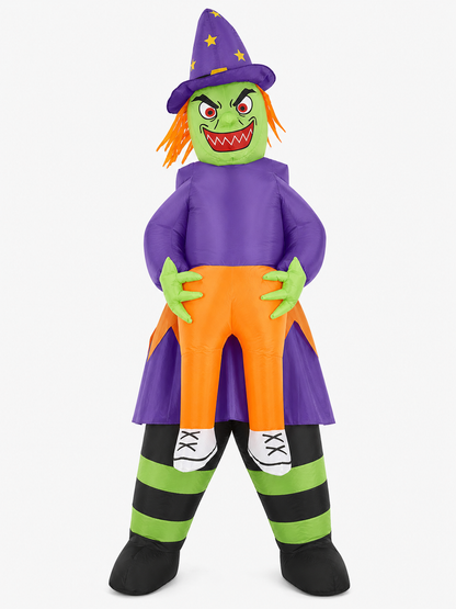 Inflatable Witch Costume with USB Fan