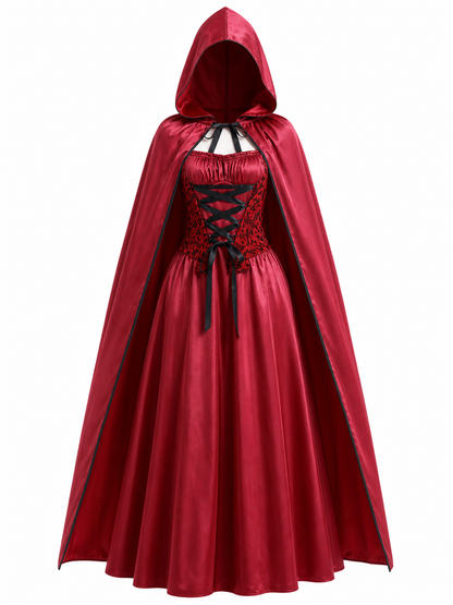 Little Red Riding Hood Carnival Costume with Hood