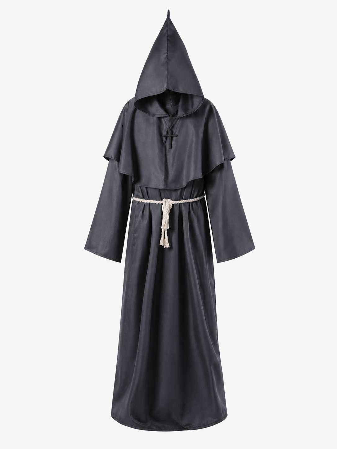 Long Carnival Robe with Hood and Belt