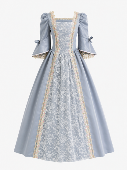 Historical-Style Carnival Dress with Lace