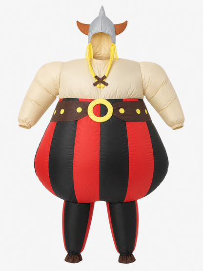 Inflatable Viking Costume with Helmet for Parties