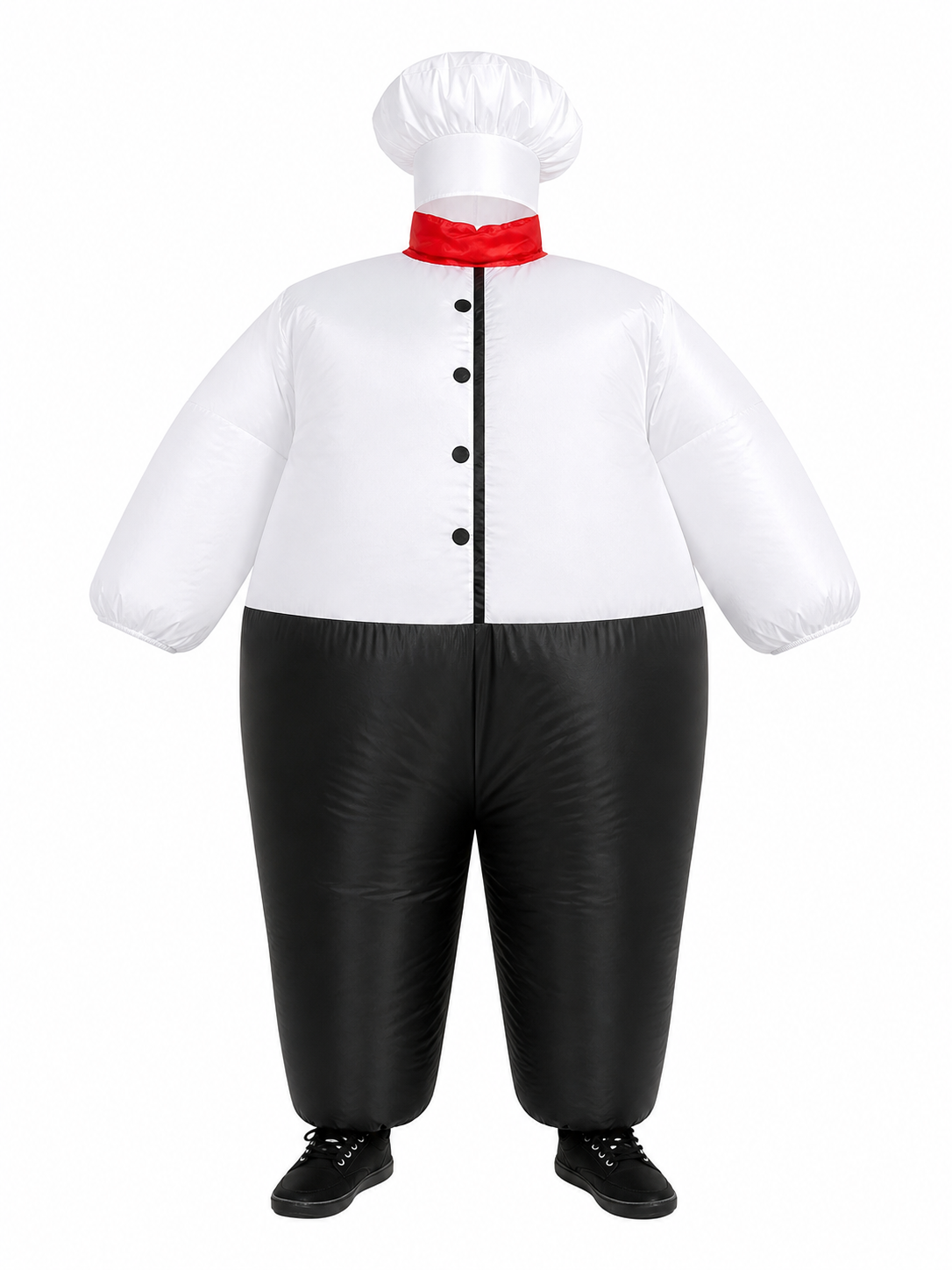 Inflatable Chef Costume with Hat and Mustache
