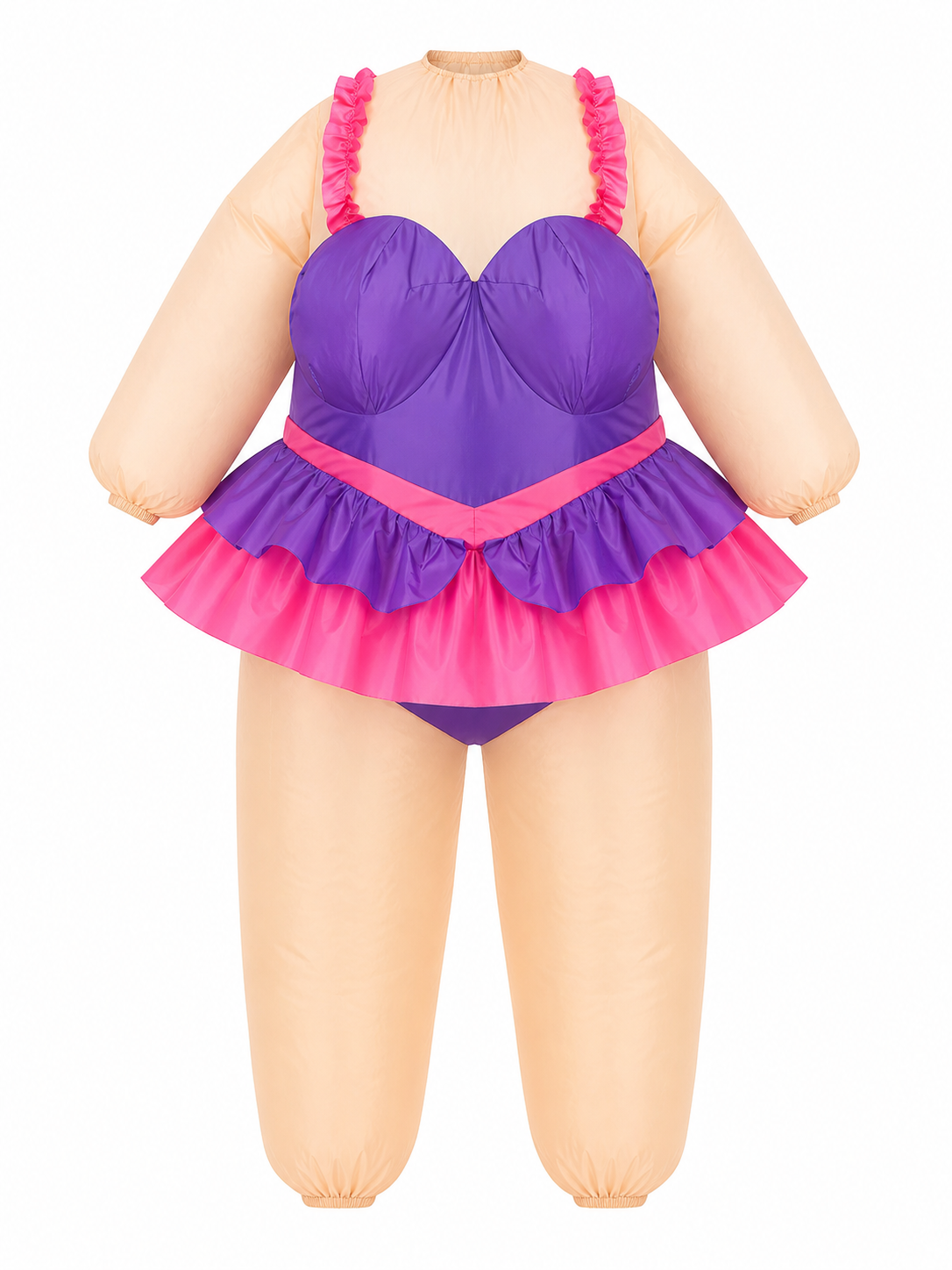 Inflatable clown costume in a ballet tutu style