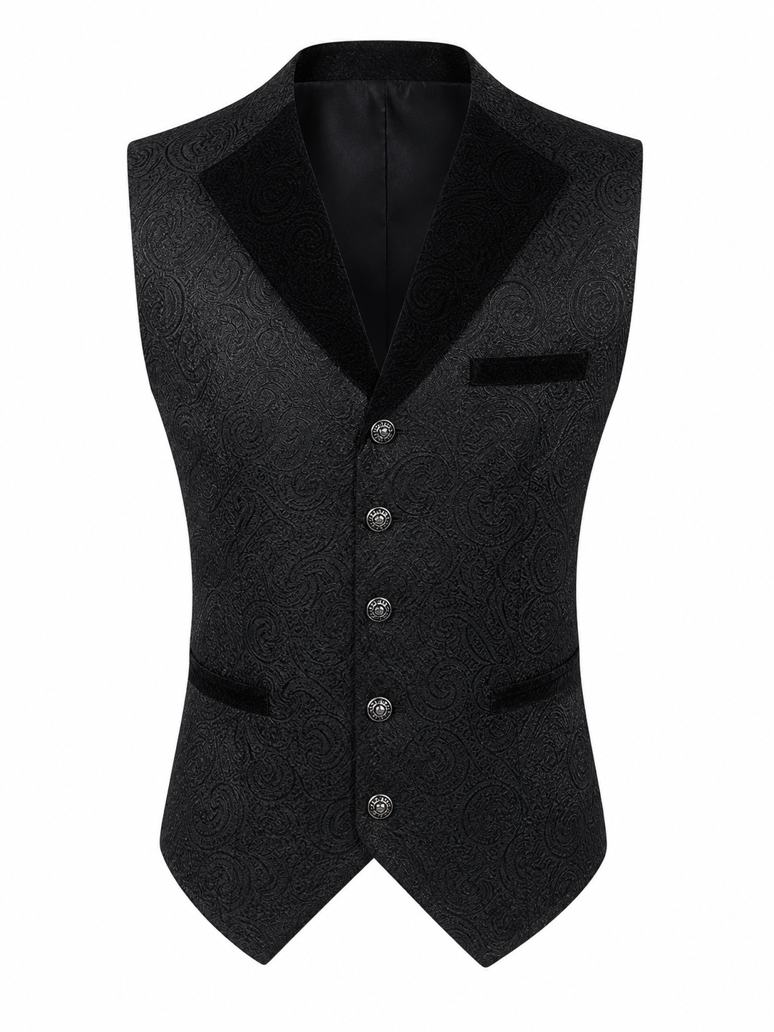 Steampunk-Style Carnival Vest, Black