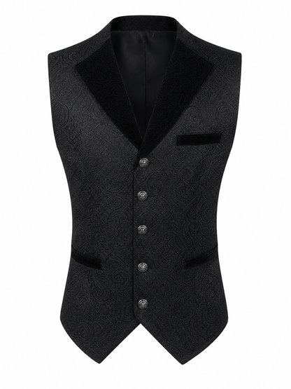 Steampunk-Style Carnival Vest, Black